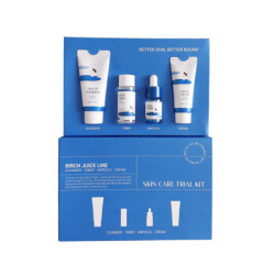 ROUND LAB BIRCH JUICE TRIAL KIT(Cleanser 30ml + Toner 20ml + Ampoule 10ml + Cream 20ml)
